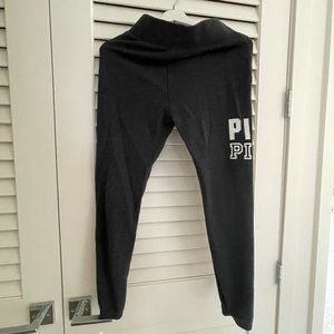 Pink Charcoal Grey Jogger Sweatpants Size S